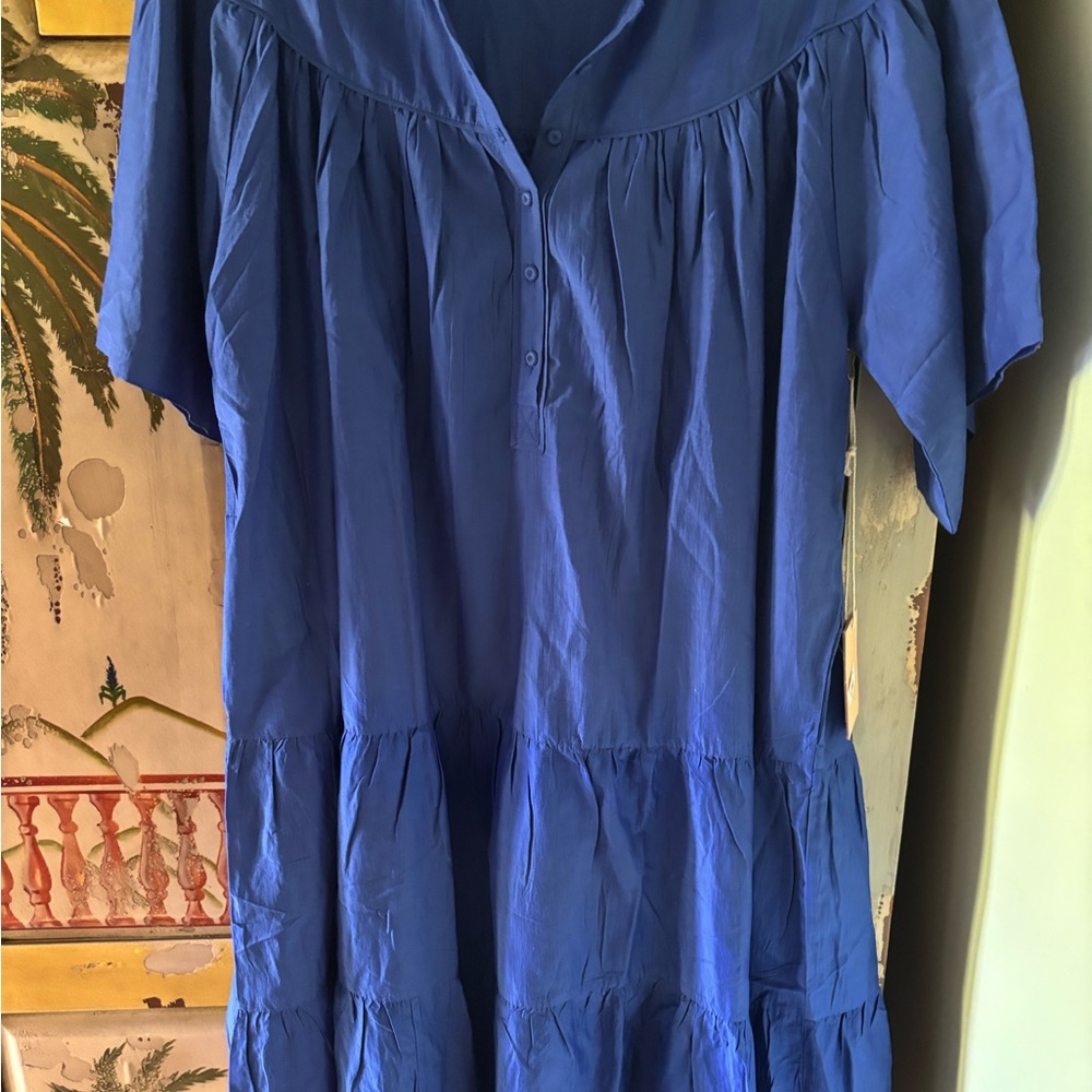 Elegant Blue Women's Dress